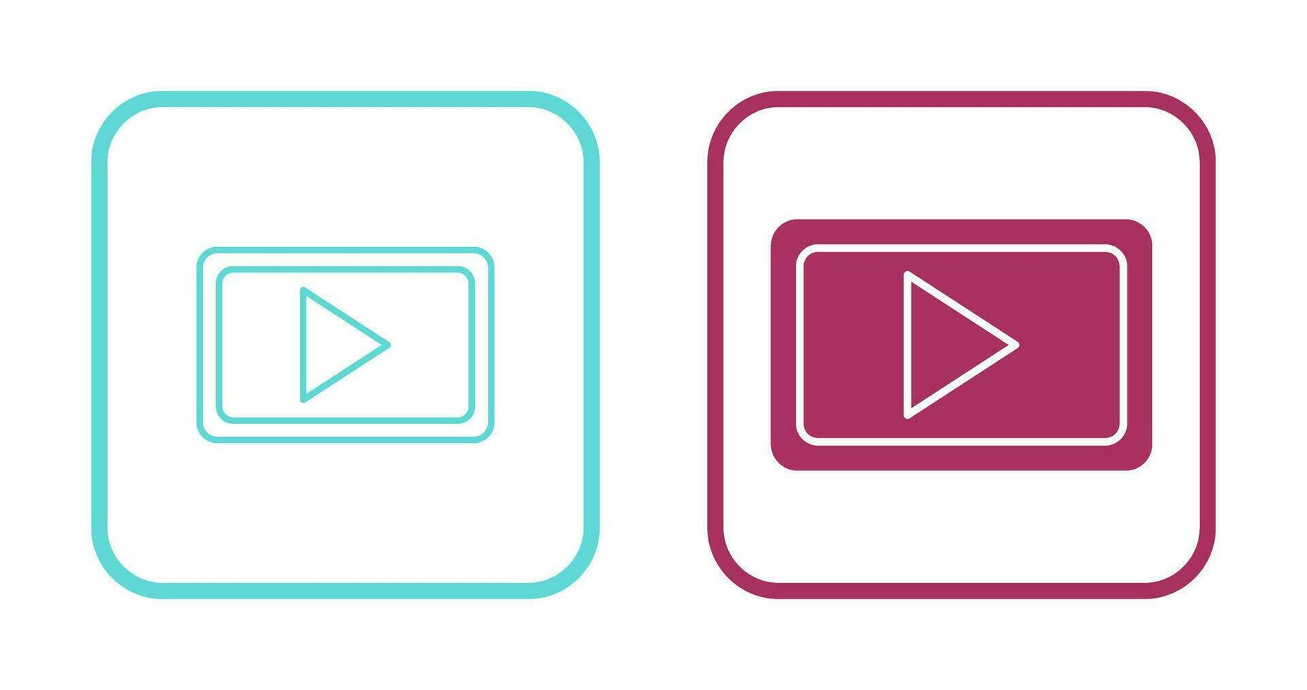 icono de vector de comunicación de video único