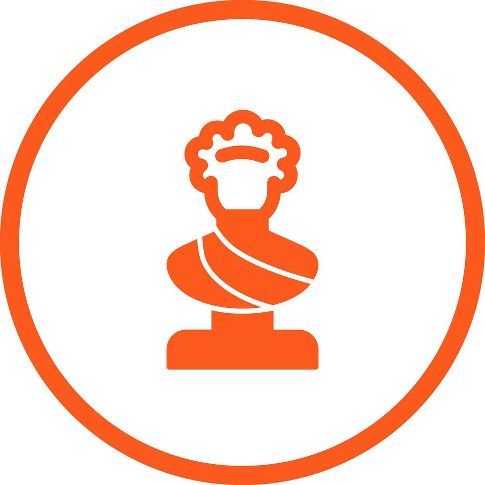 icono de vector de estatua