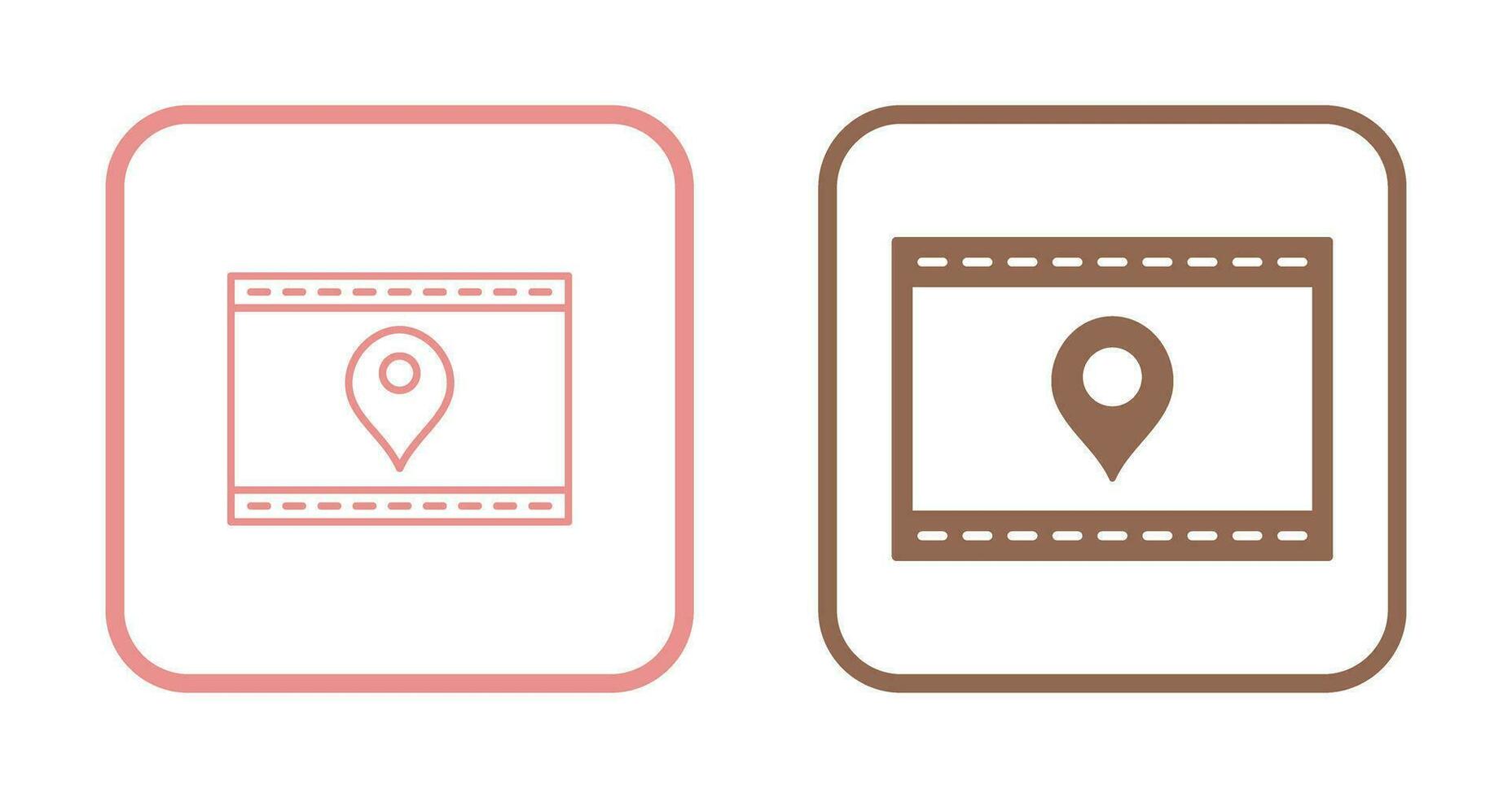 Unique Location Web Advertising Vector Icon