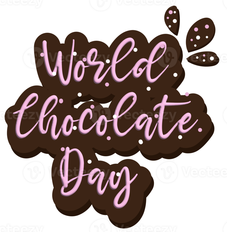 Chocolate Dessert for Chocolate Day PNG Transparent Background