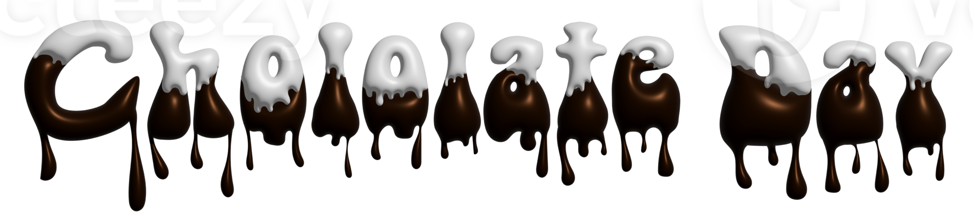 Chocolate Dessert for Chocolate Day PNG Transparent Background