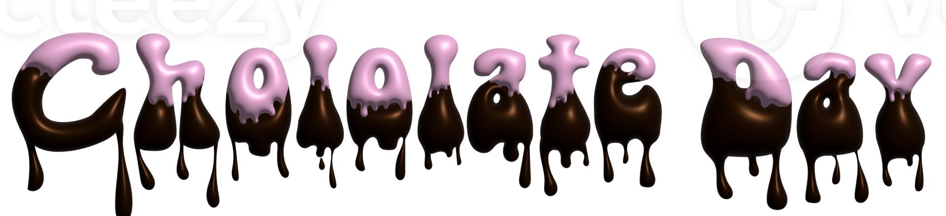 Chocolate Dessert for Chocolate Day PNG Transparent Background