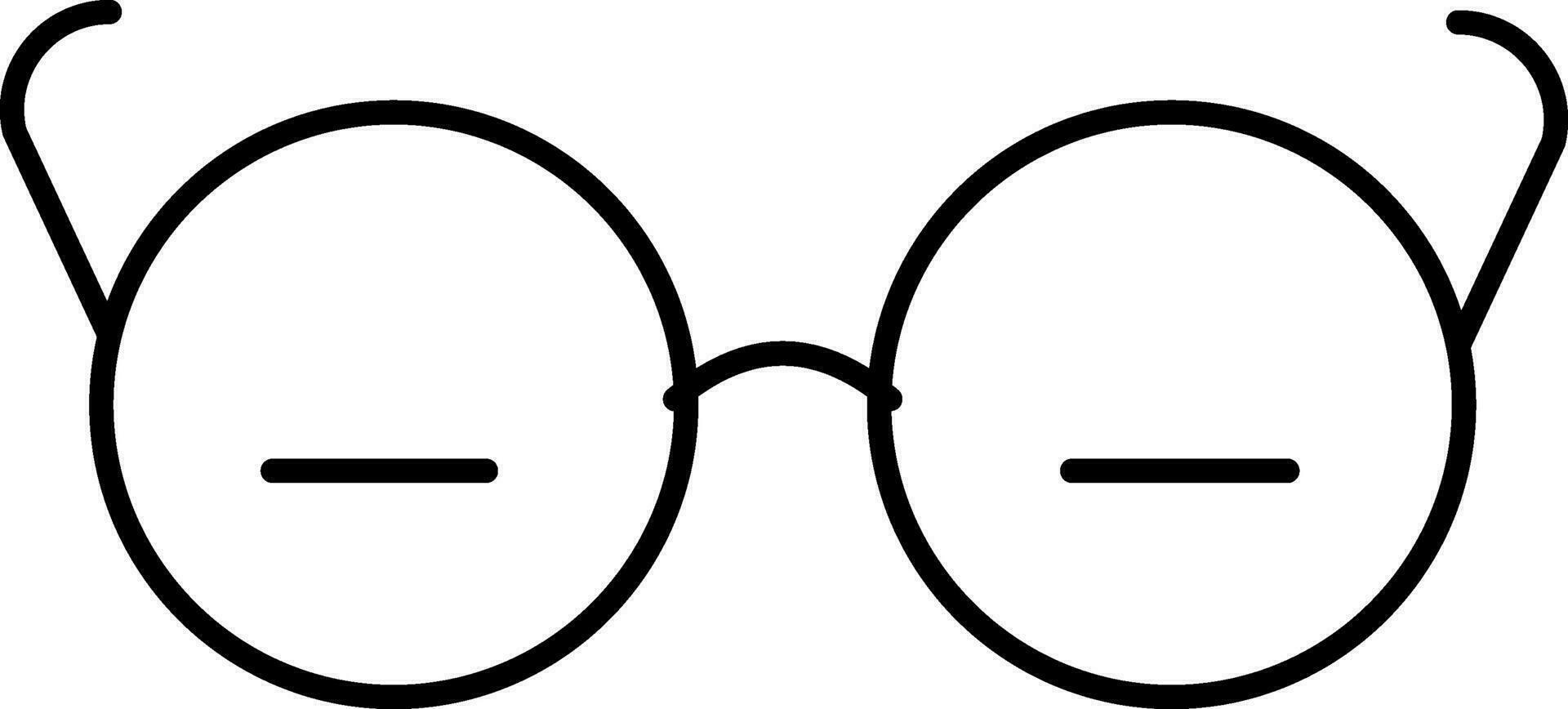ilustración de ojo lentes icono en lineal estilo. vector
