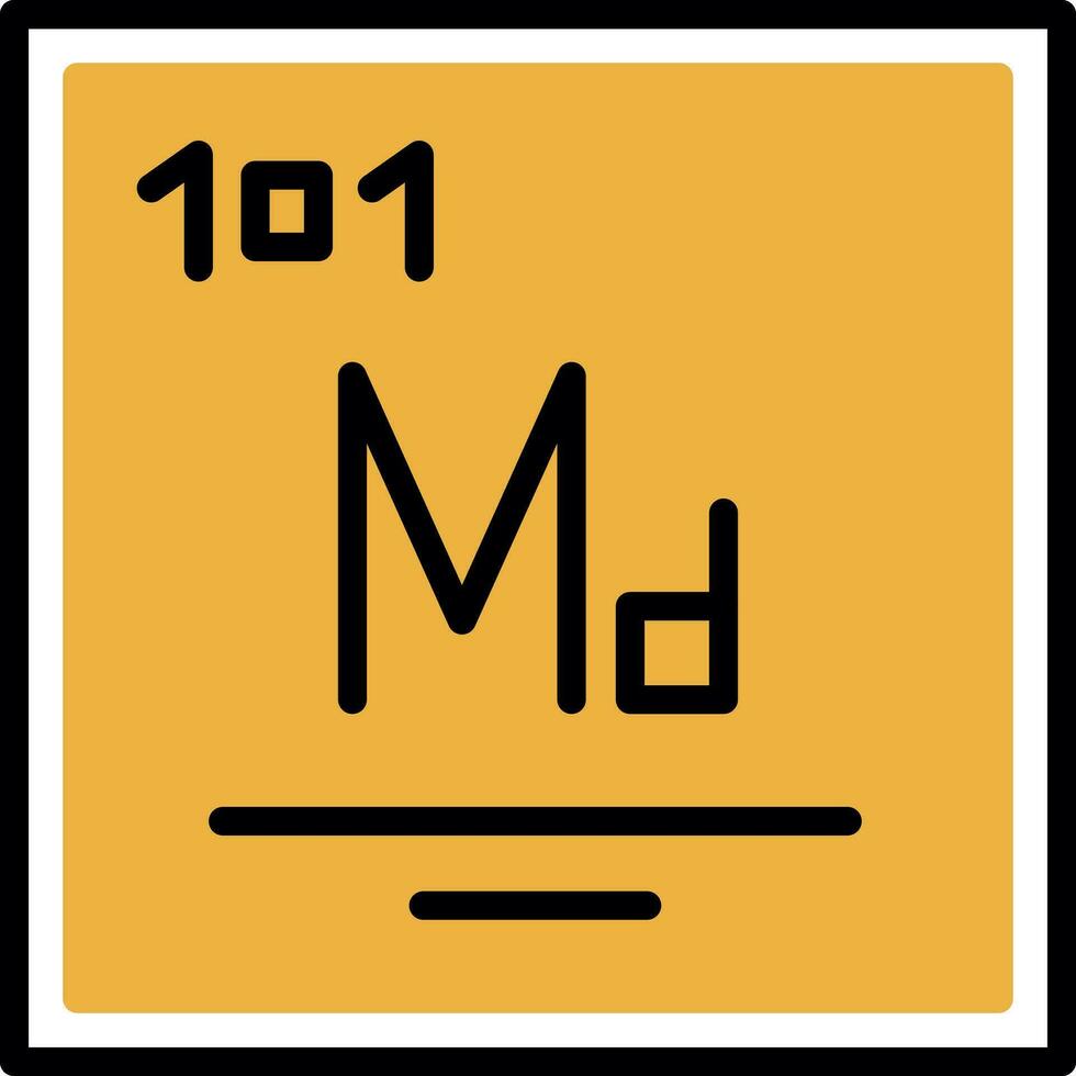 Mendelevium Vector Icon Design