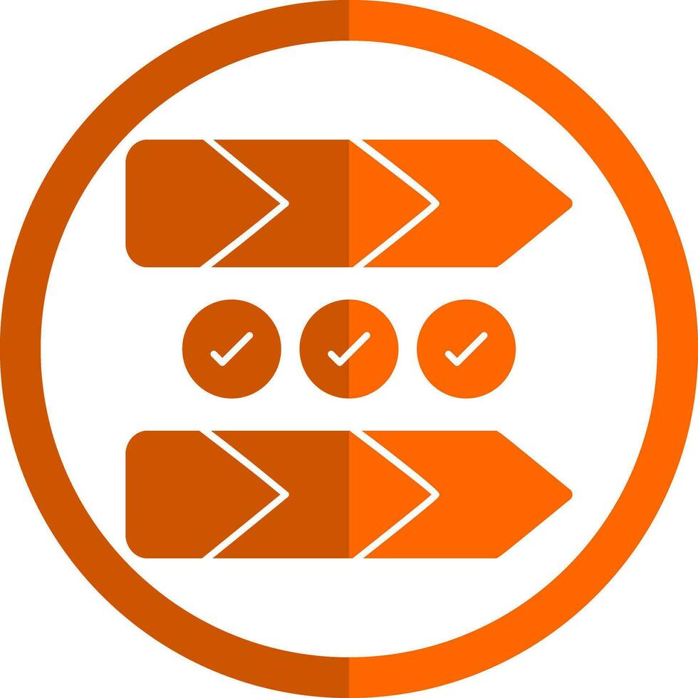 Value chain Vector Icon Design