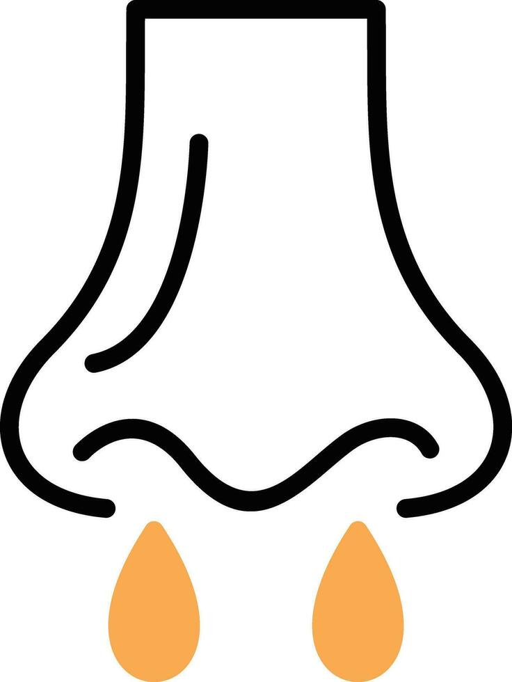 nariz vector icono diseño