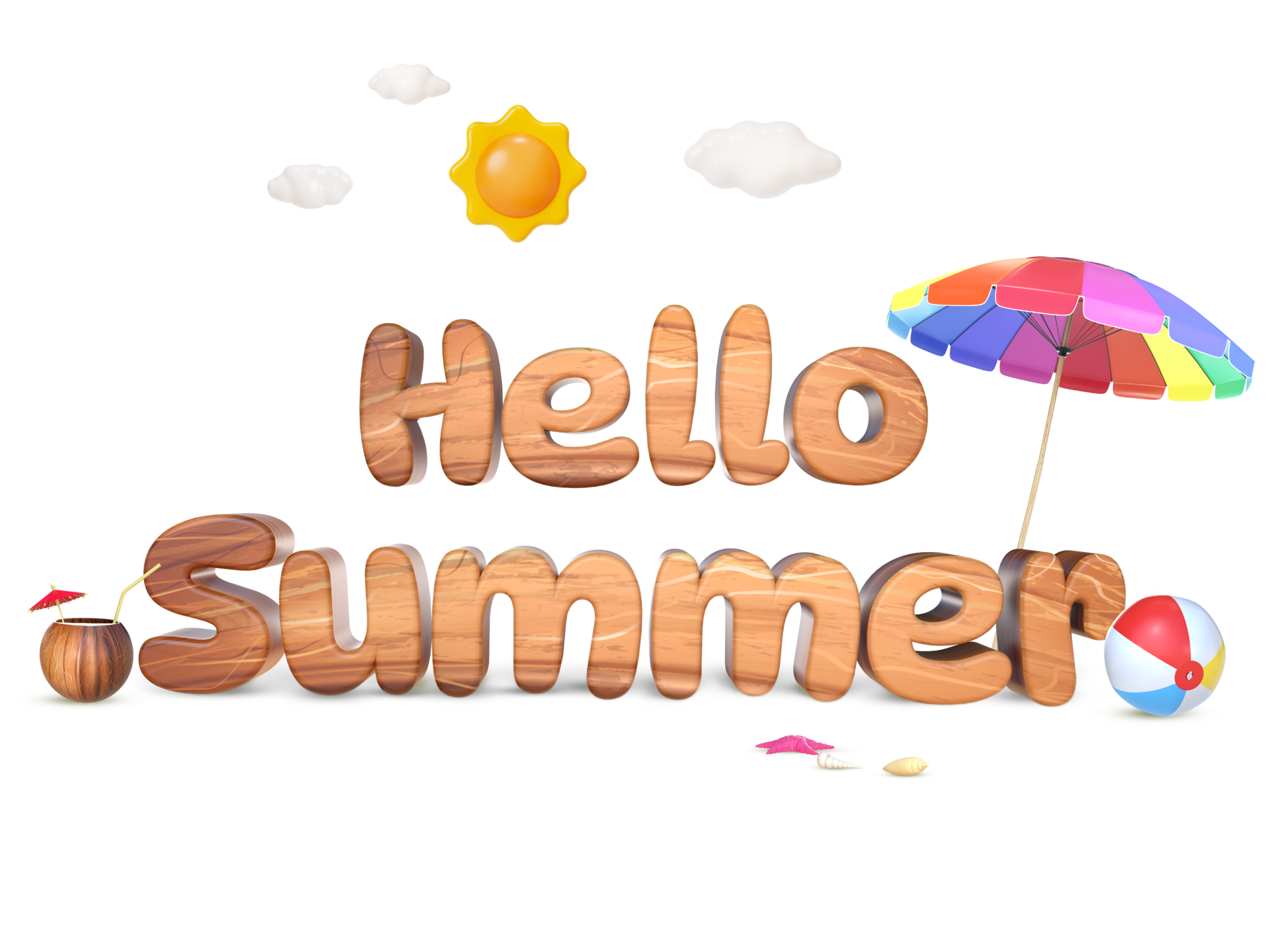 3d-rendering-wooden-hello-summer-word-with-summer-objects-24958383-png