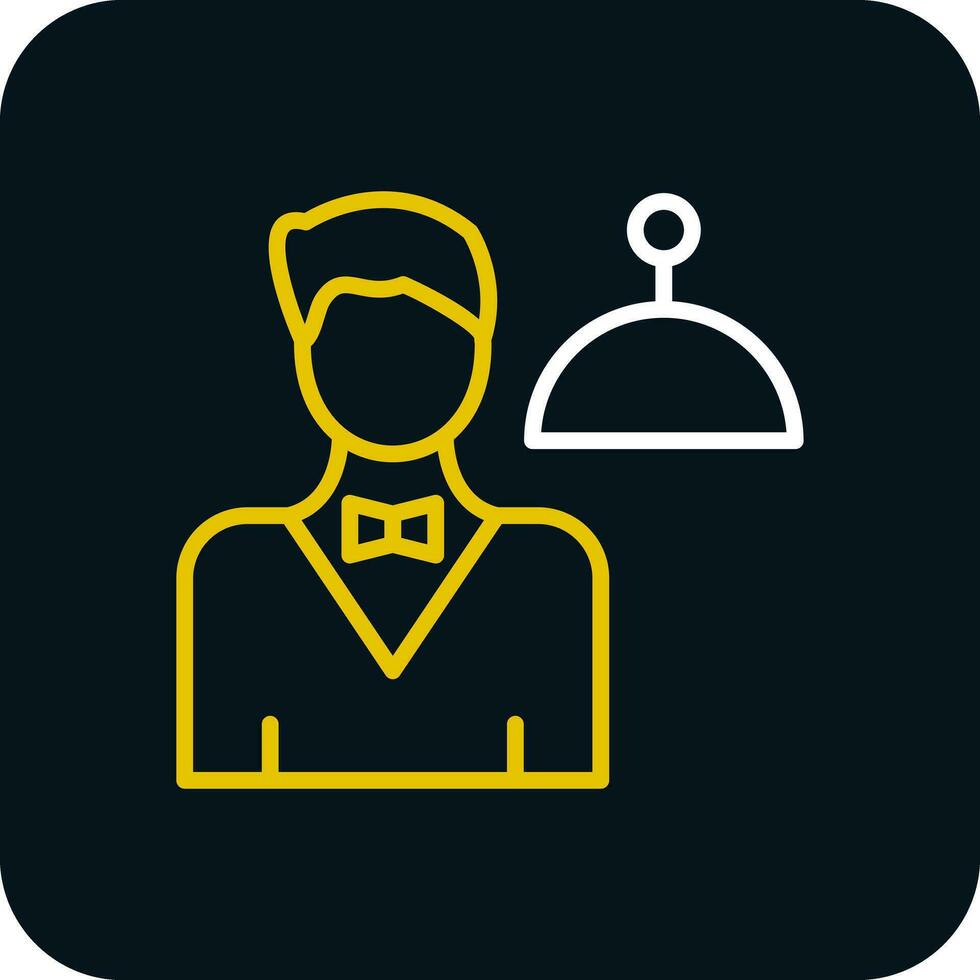 Waiter Vector Icon Design