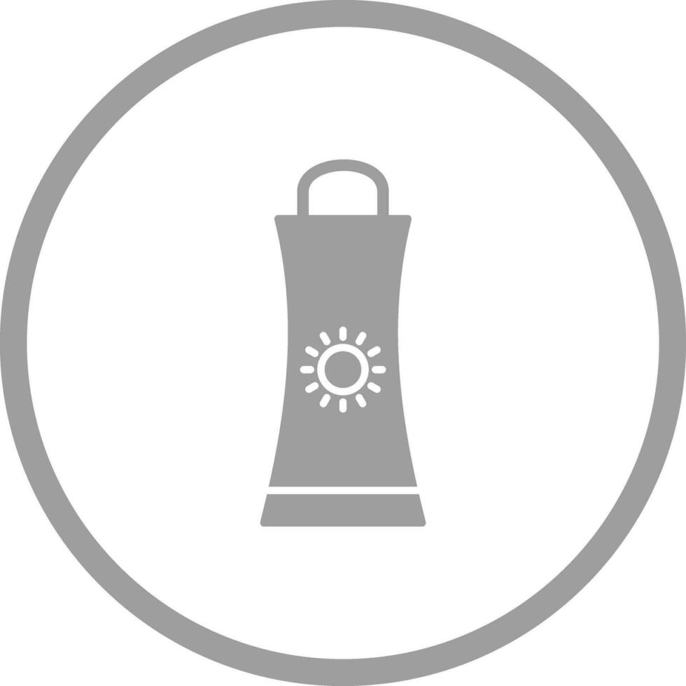 Sunblock Cream Vector Icon
