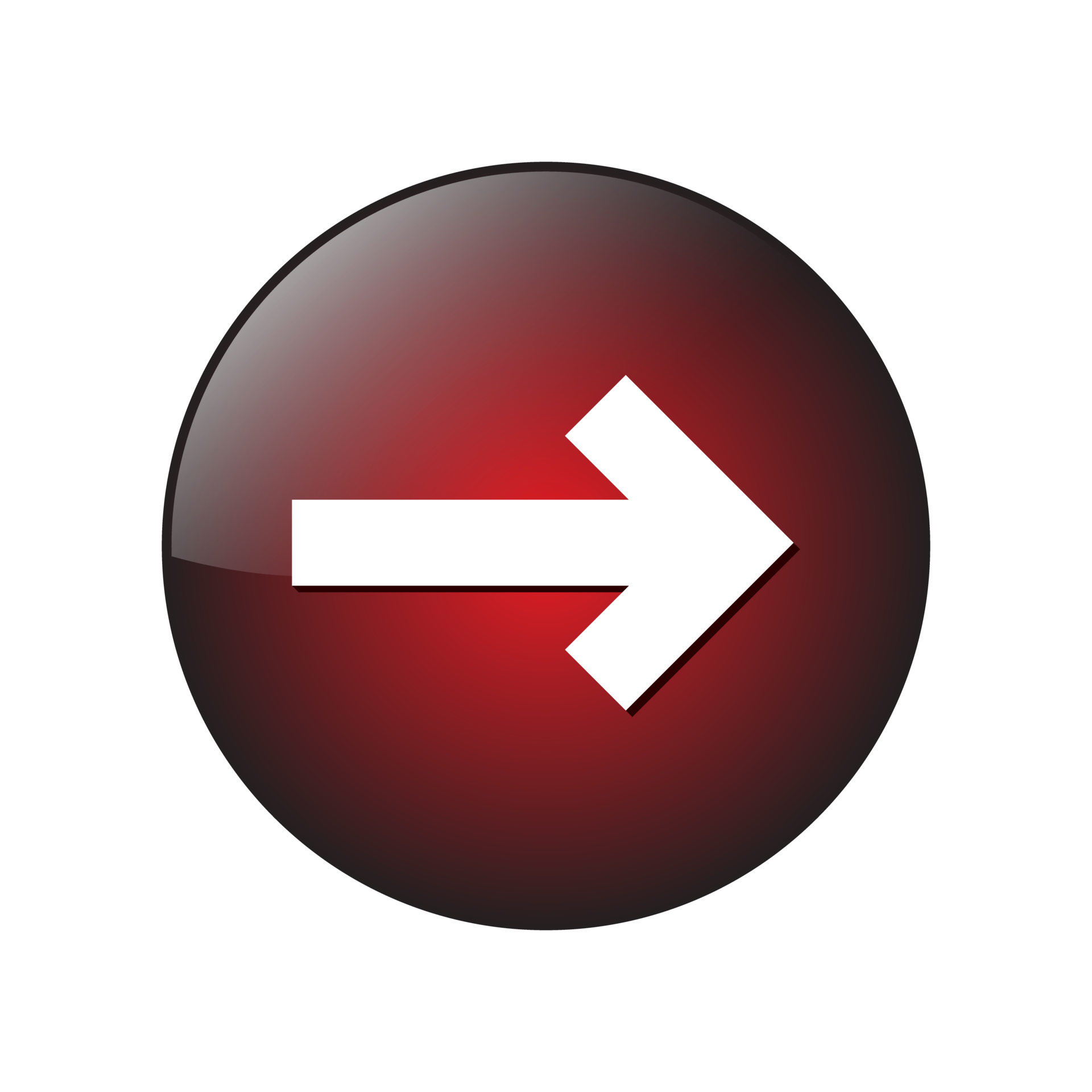 Arrow Icon 3D Glossy Realistic Arrow Button Shiny Arrow Button 