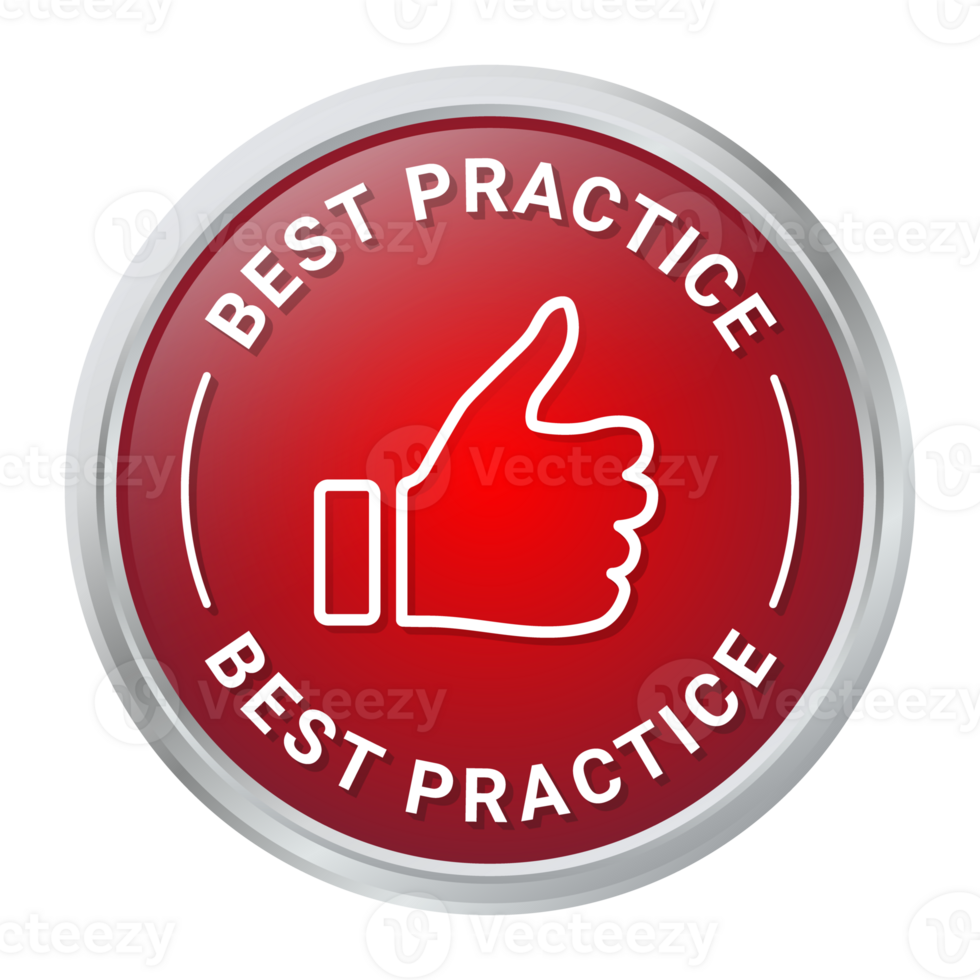 Best Practice Icon, Goals, Sharing, Emblem, Rubber Stamp, Way To Grow, Improvement Process Themes, Round Badge, Certified With Glossy 3D Realistic Looking png