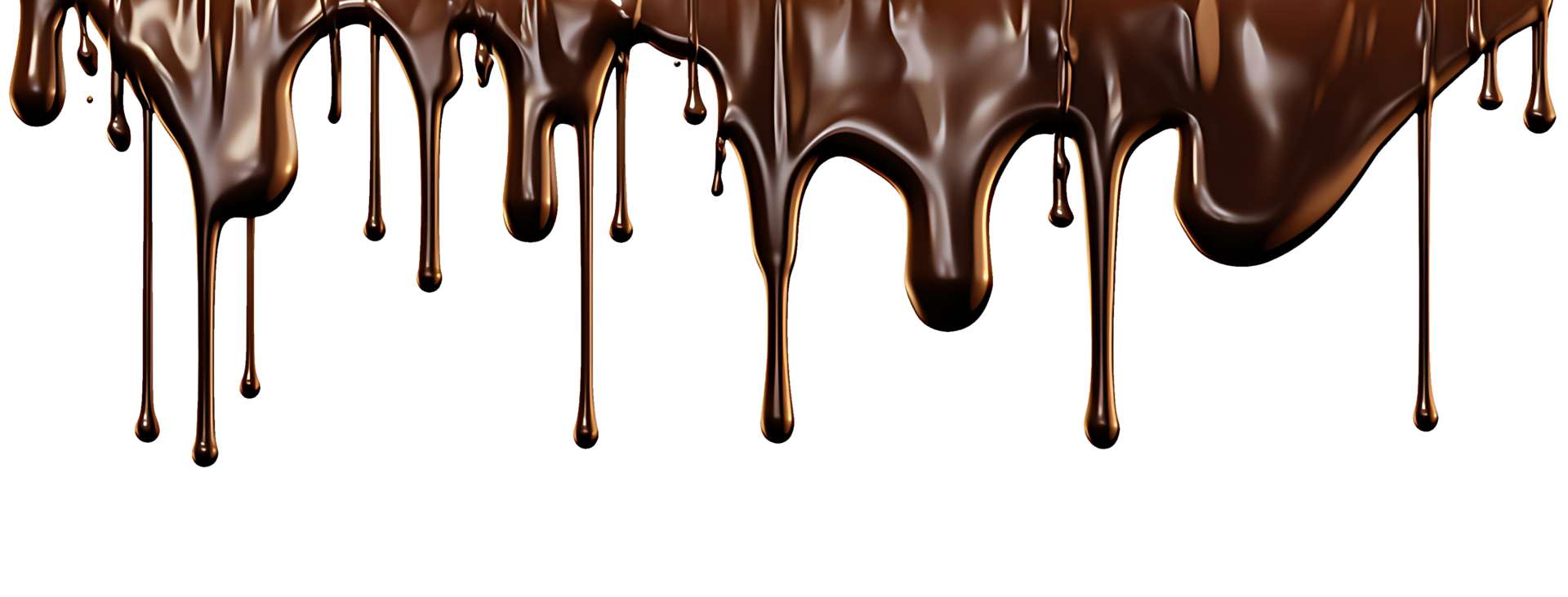 realistico cioccolato gocciolante. isolato oggetto trasparente sfondo. ai generato png