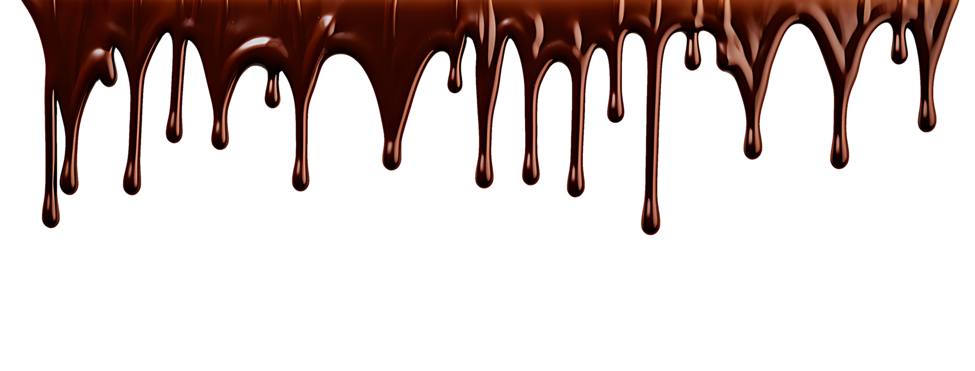 realista chocolate goteo. aislado objeto transparente antecedentes. ai generado png
