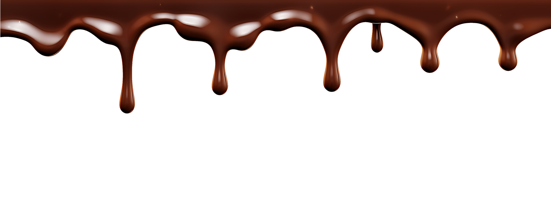 realistisk choklad droppande. isolerat objekt transparent bakgrund. ai genererad png