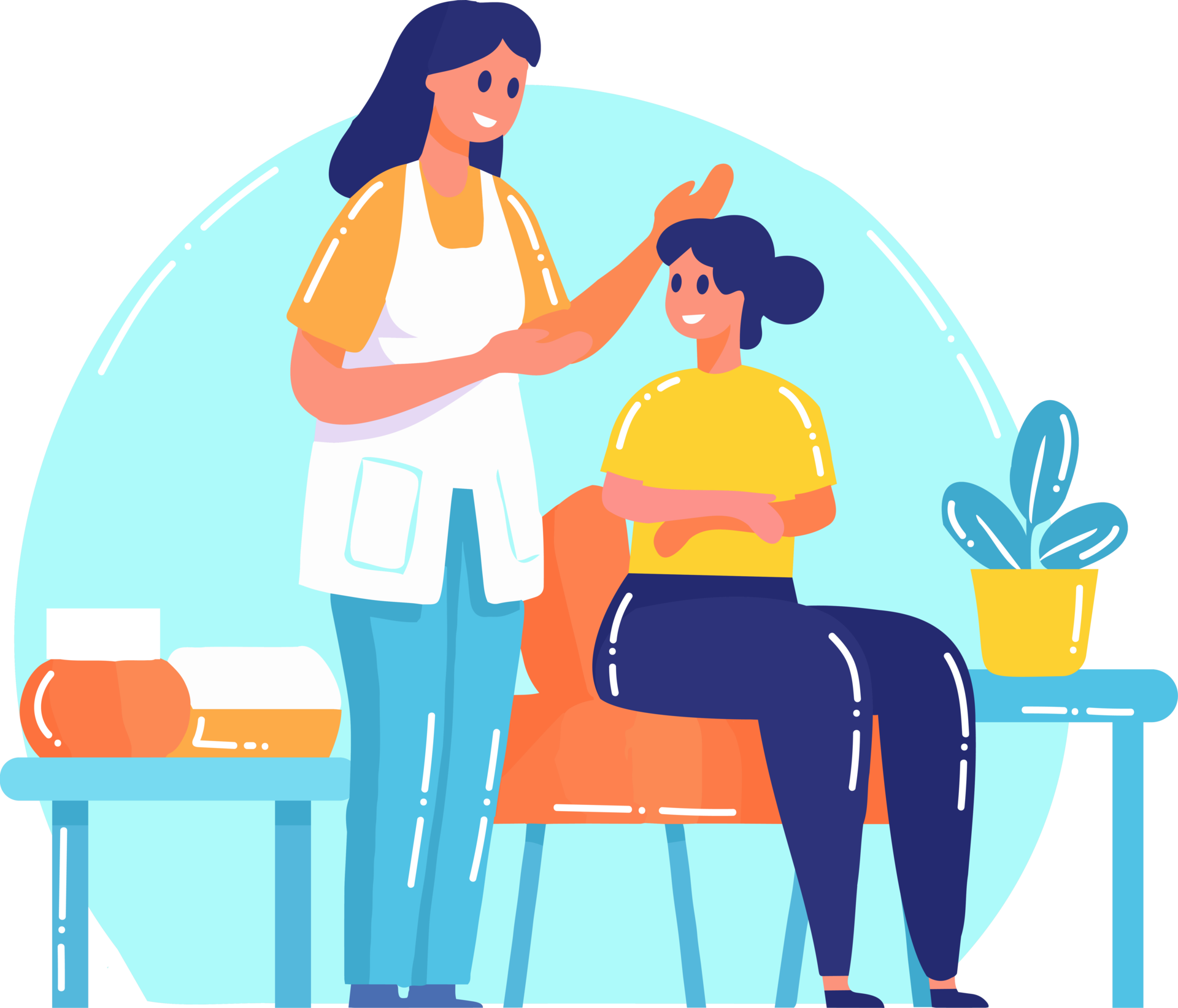 Hand Drawn Nurse With A Patient In The Hospital In Flat Style 24958847 PNG hand-drawn-nurse-with-a-patient-in-the-hospital-in-flat-style-24958847-png