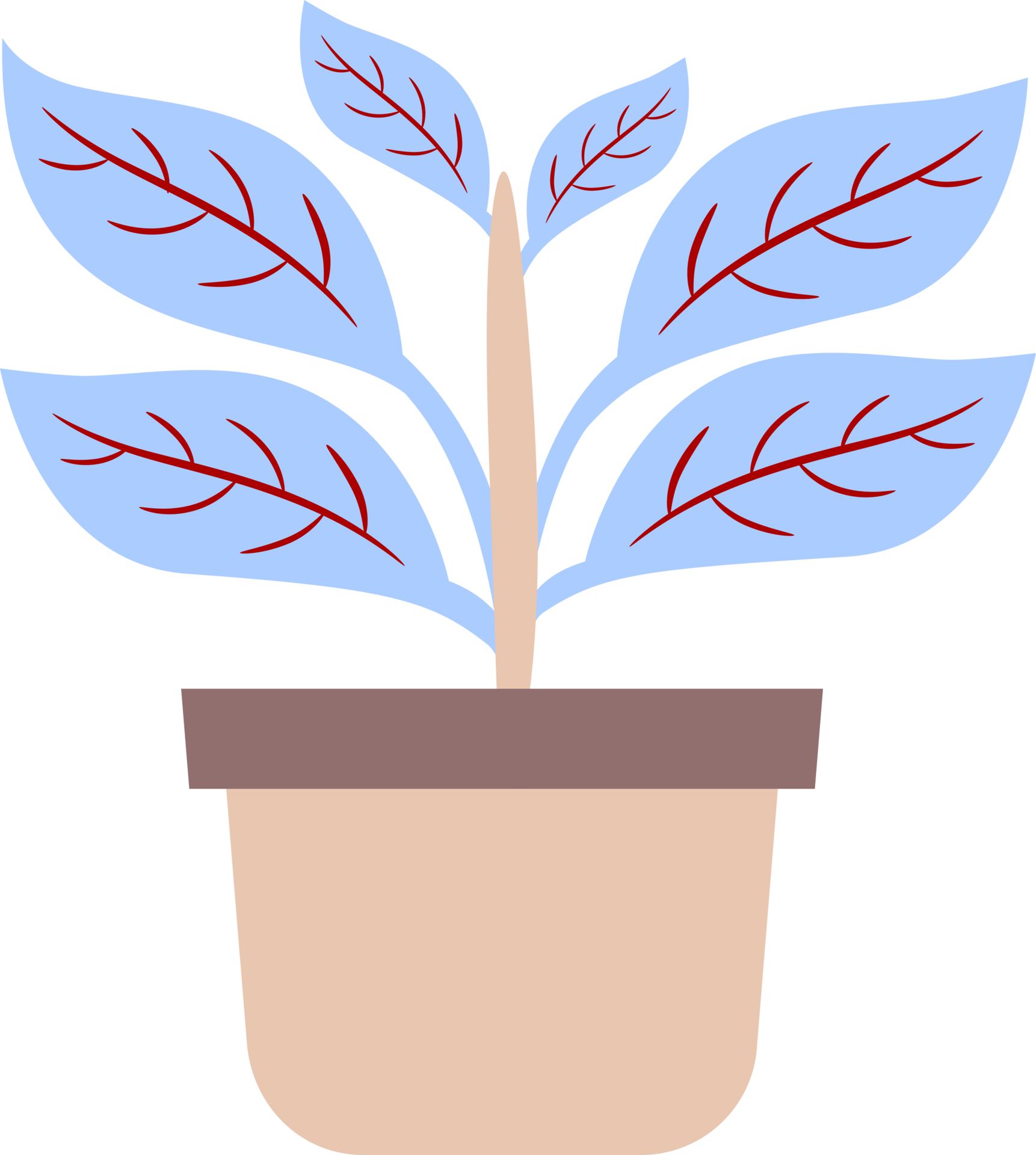 illustration-of-a-plant-in-a-pot-plants-with-colored-leaves-free