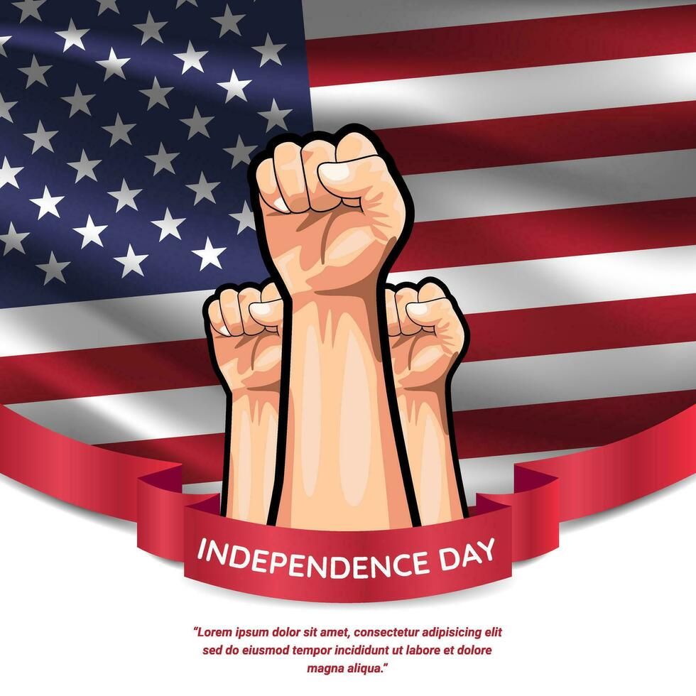 America independence day artwork vector illustration design