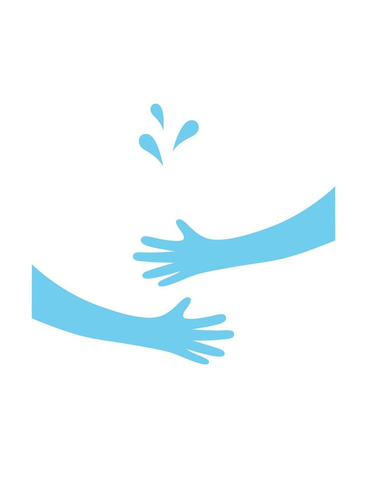 Sign of human hands holding or embracing something vector