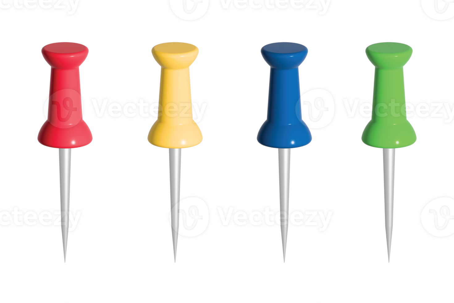 pins 3D set png