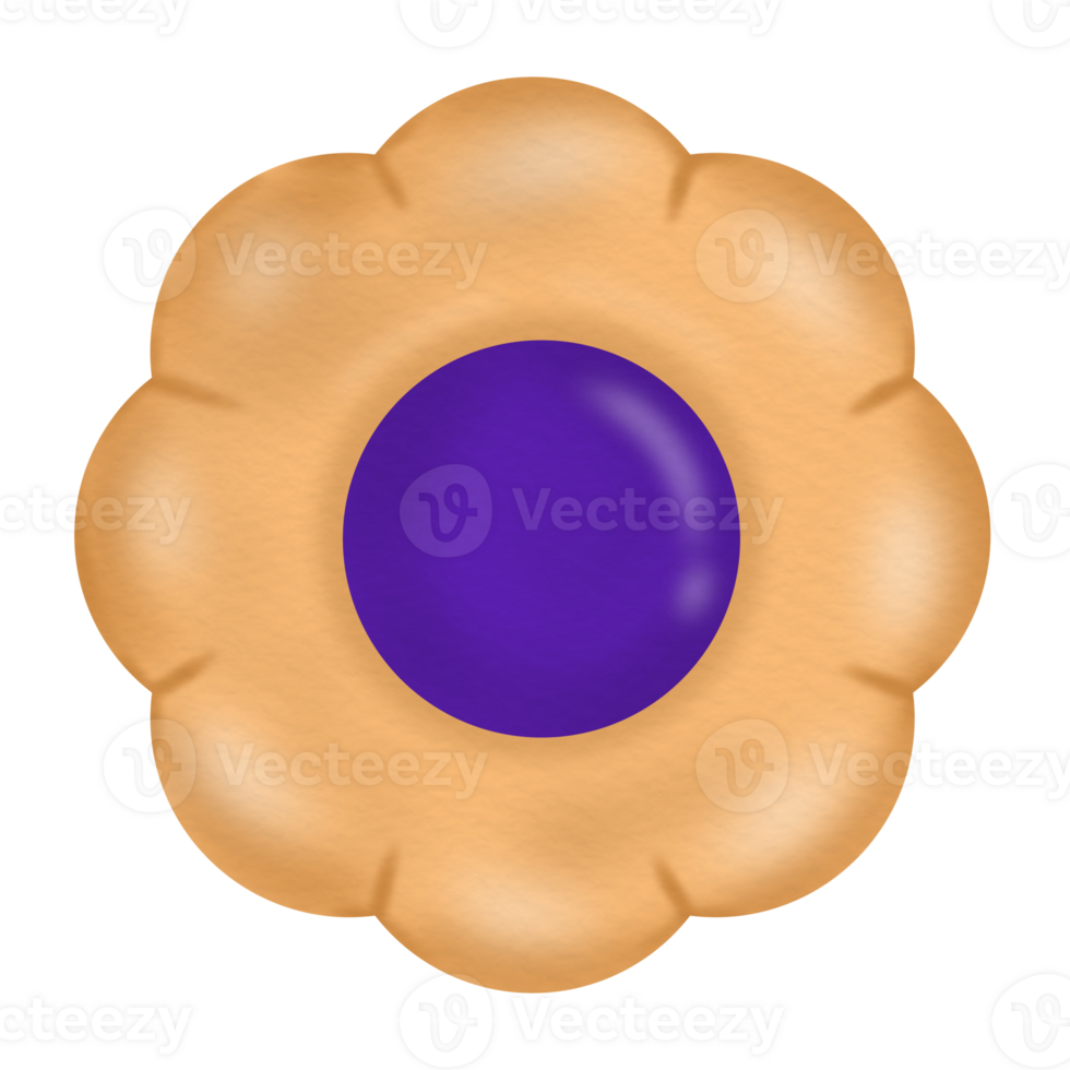 Flower cookie and Jam png