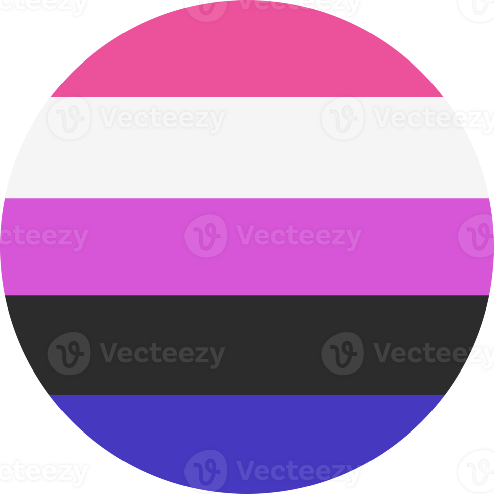 Genere fluido il giro bandiera. lgbt Comunità simbolo. bandiera di sessuale minoranze. png illustrazione.