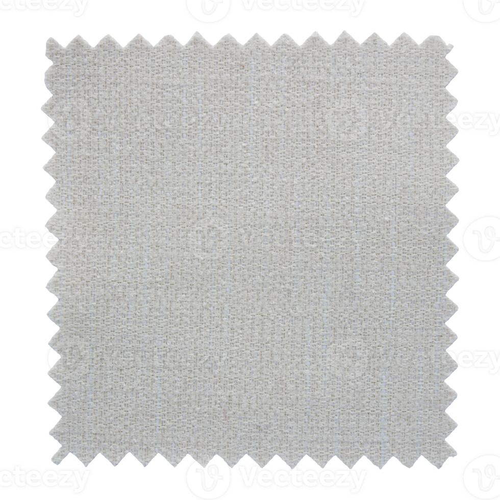 White fabric swatch samples texture isolated with clipping path png