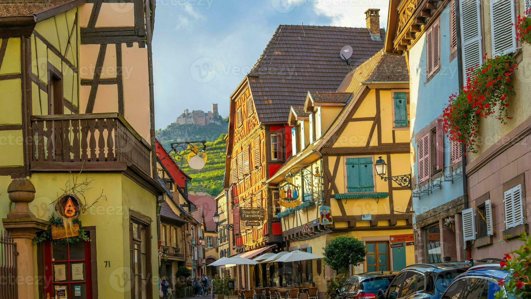 Scenery of Alsace region in France photo