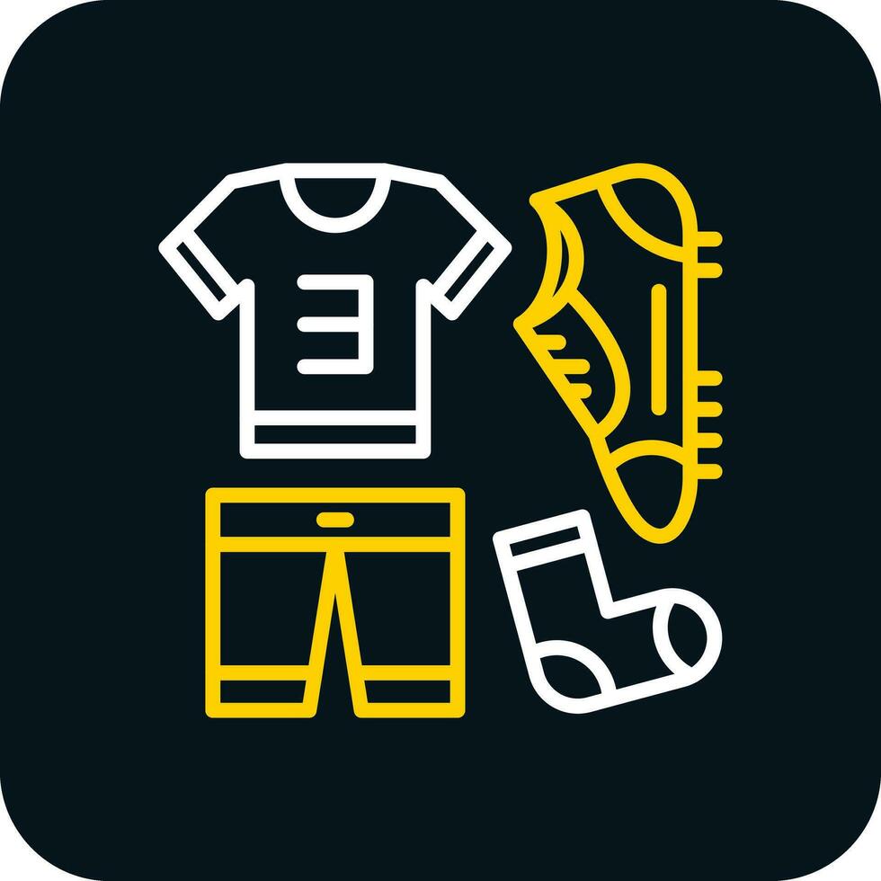Football uniform Vector Icon Design