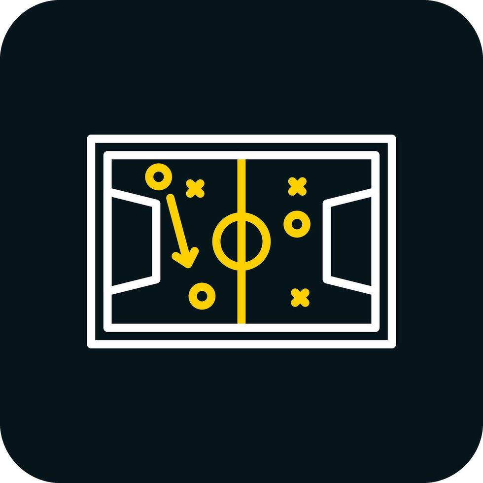 Soccer tactics sketch Vector Icon Design