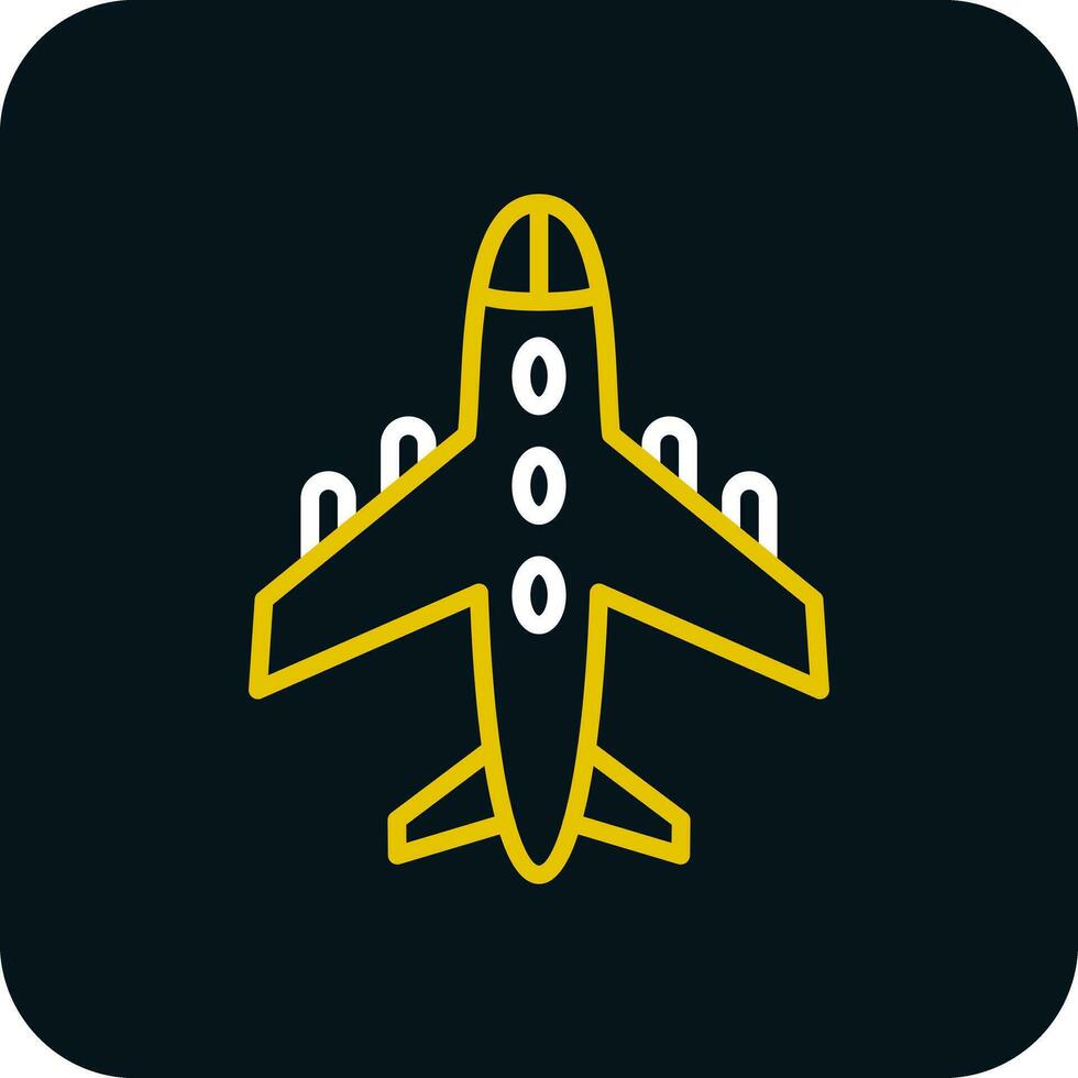 diseño de icono de vector de avión