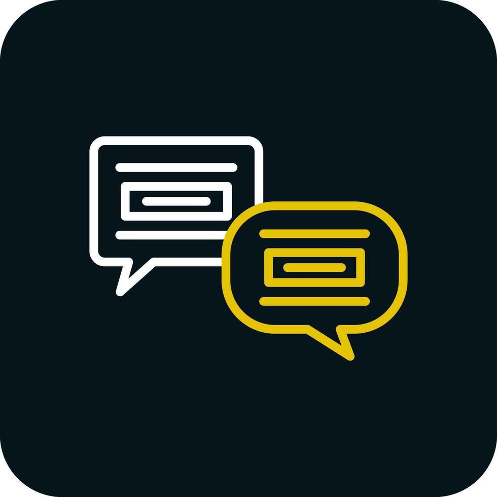 Conversation Vector Icon Design