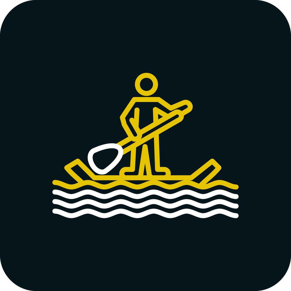 Paddle surf Vector Icon Design