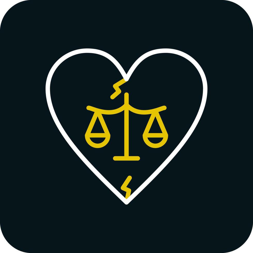 divorcio vector icono diseño