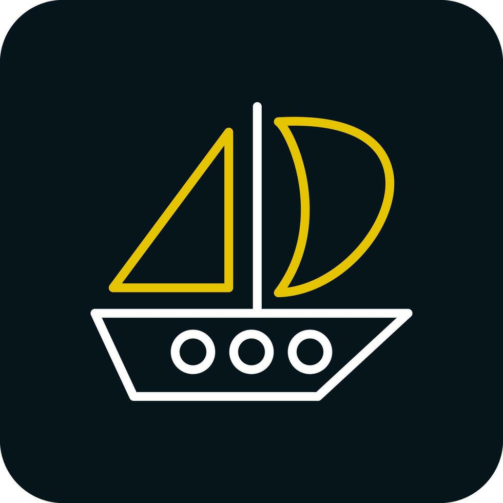 Catamaran Vector Icon Design