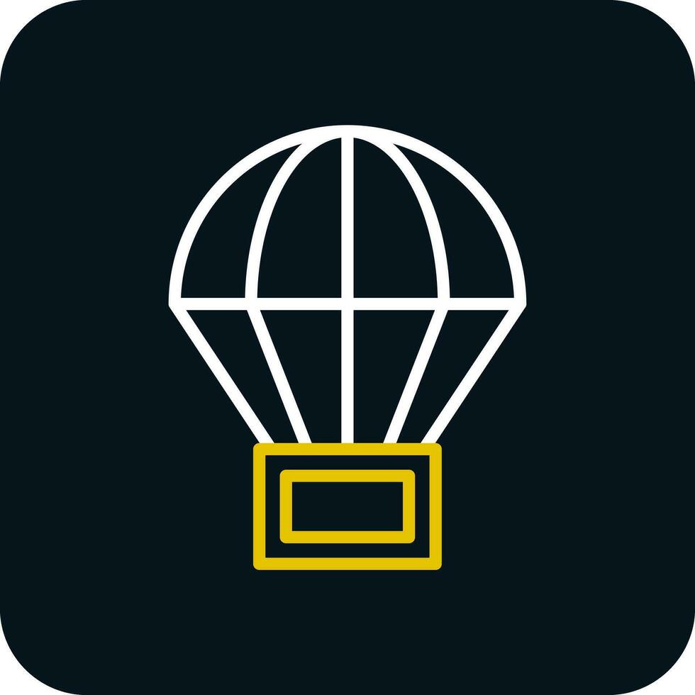 Parachute Vector Icon Design