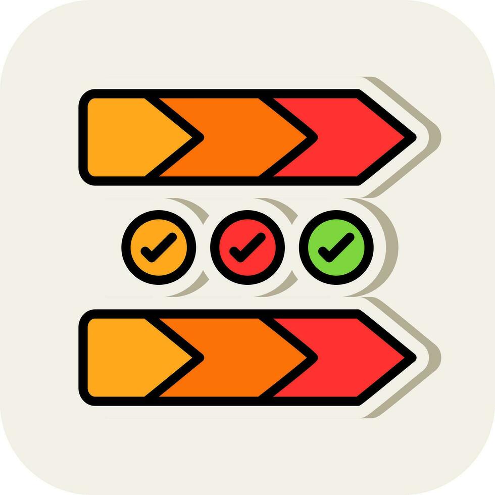 Value chain Vector Icon Design