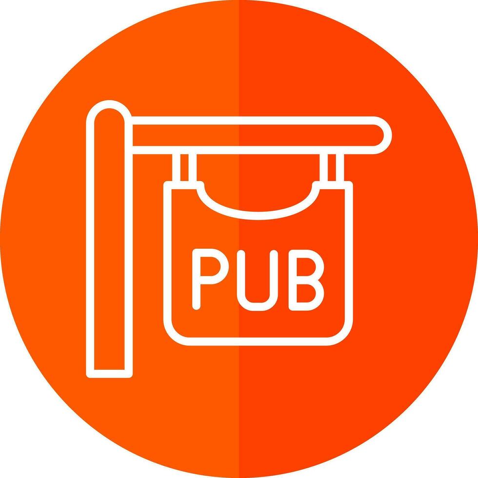 Pub sign Vector Icon Design