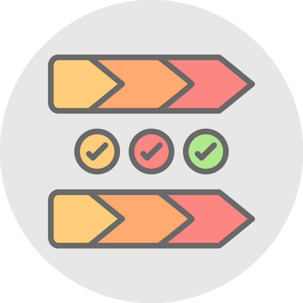 Value chain Vector Icon Design