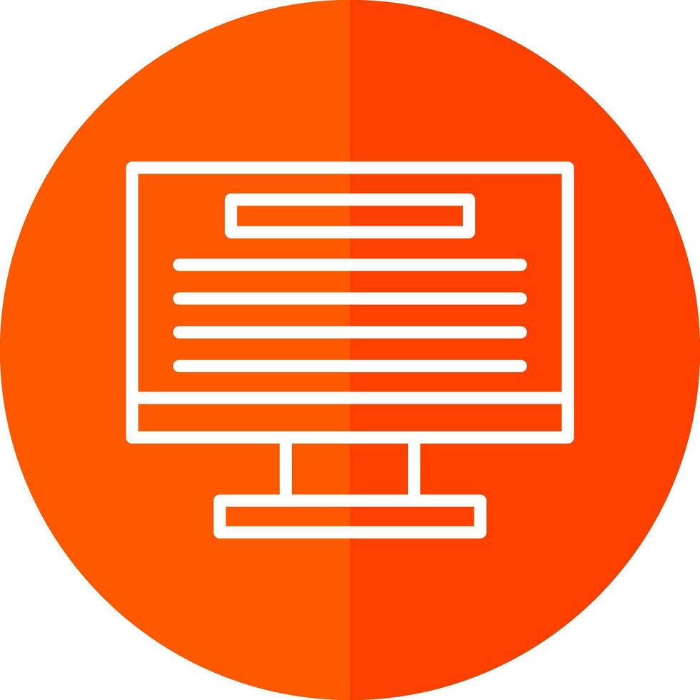 Monitoring Vector Icon Design