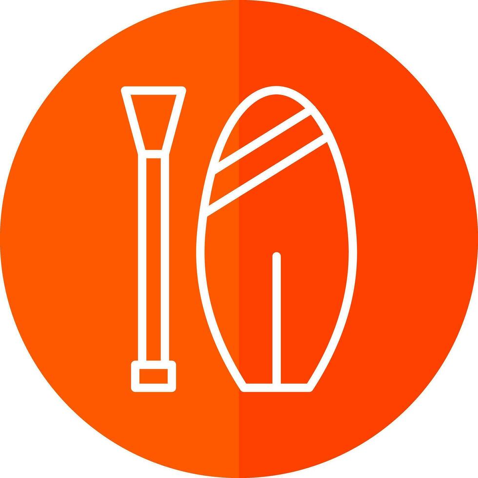 Paddle board Vector Icon Design