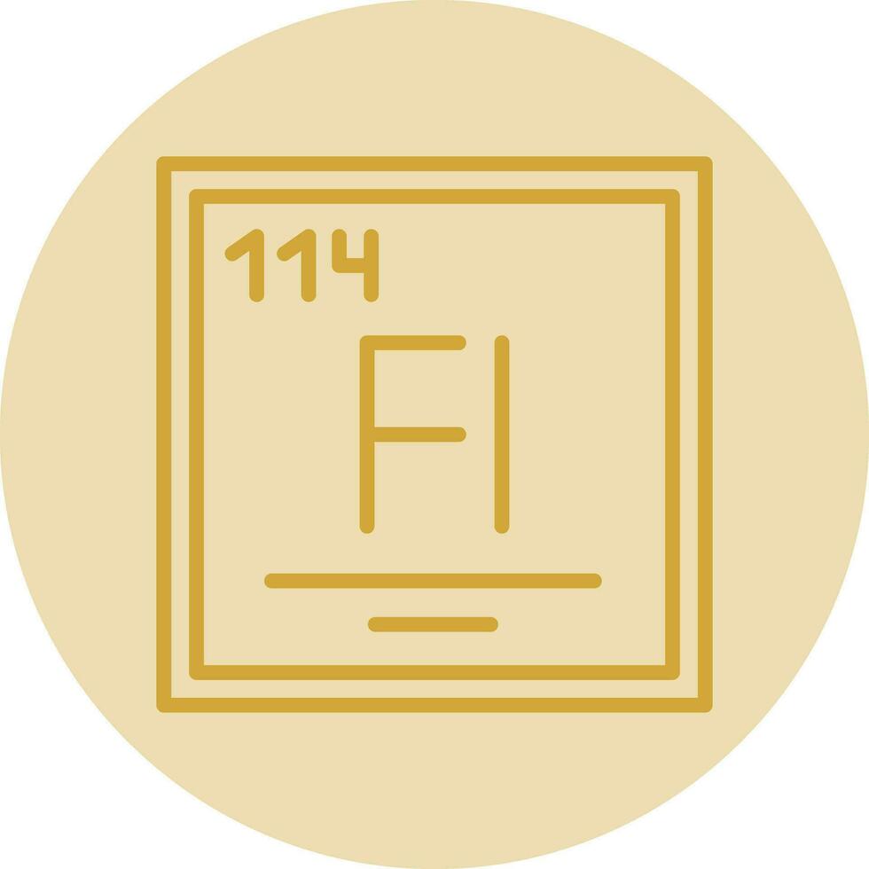 Flerovium Vector Icon Design