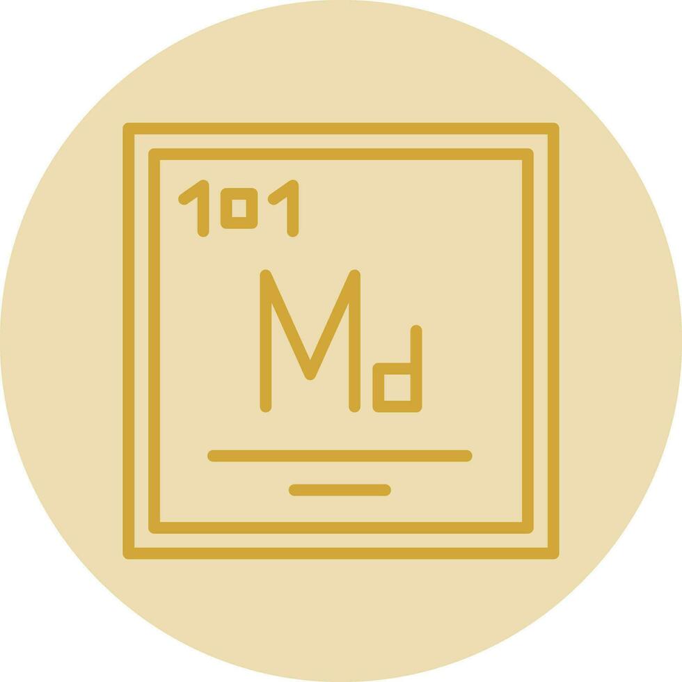 Mendelevium Vector Icon Design