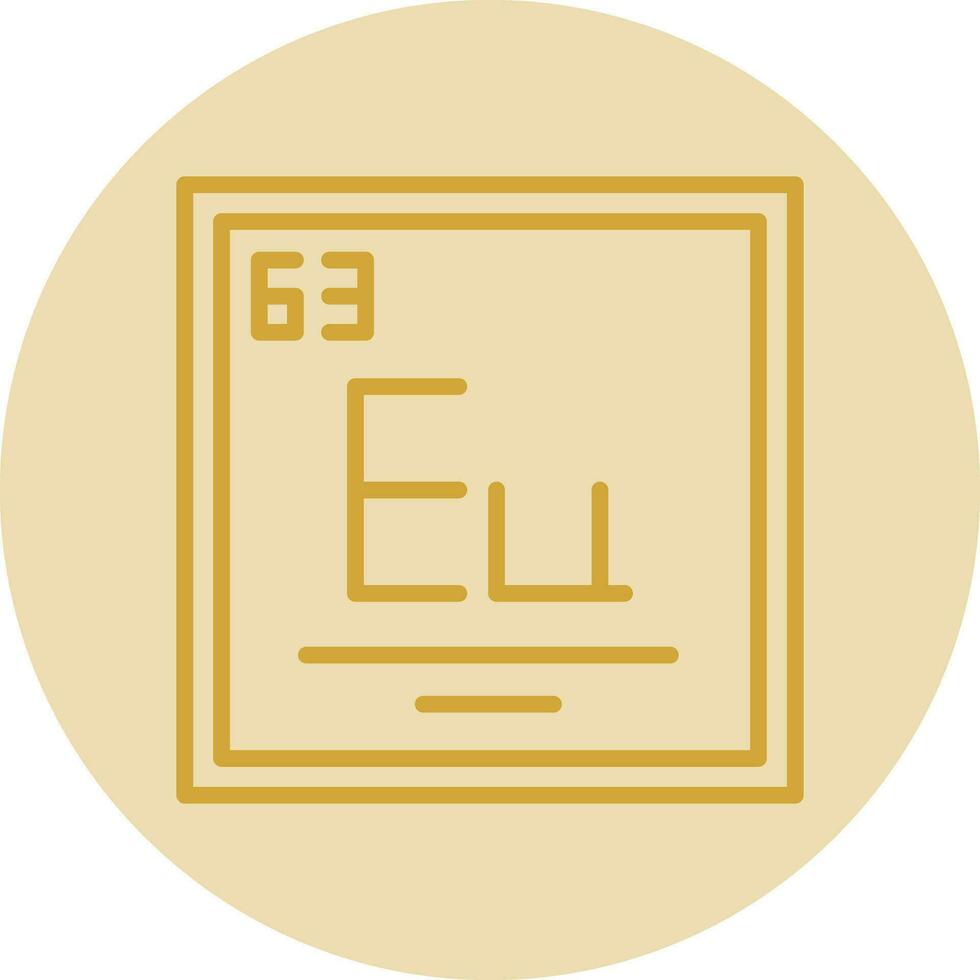 Europium Vector Icon Design