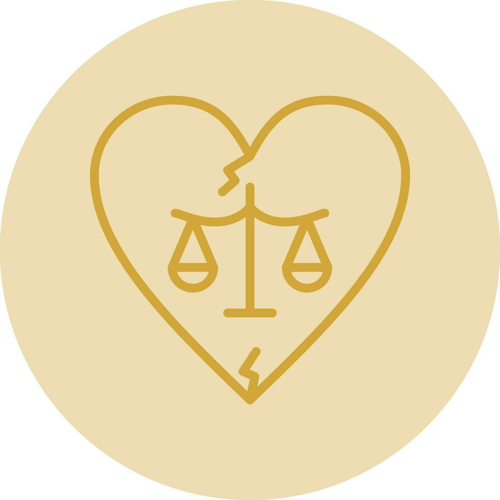Divorce Vector Icon Design