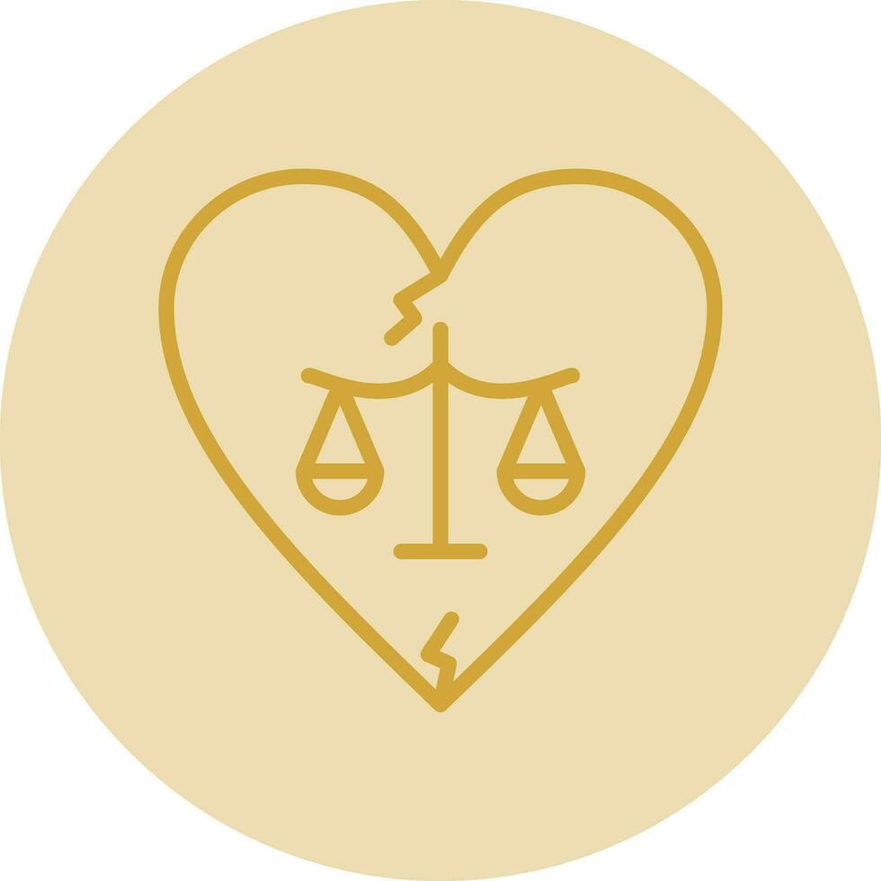 divorcio vector icono diseño