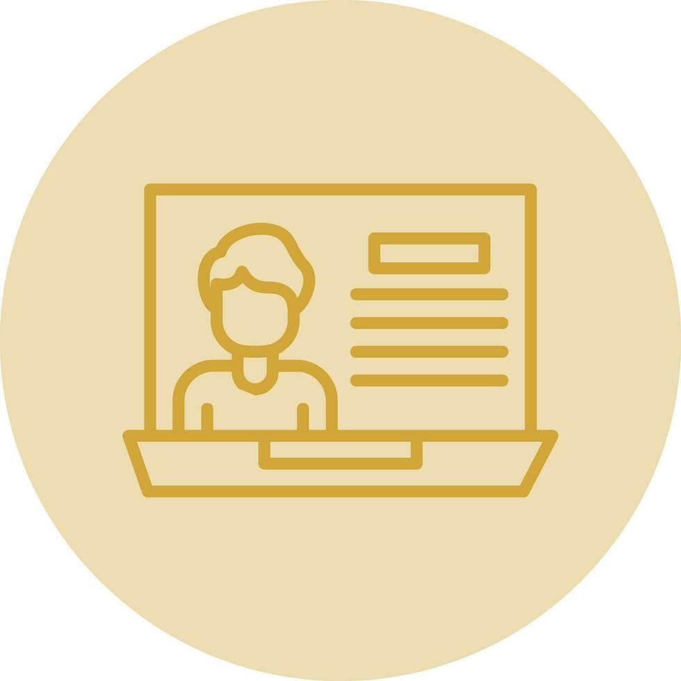 Profile Vector Icon Design
