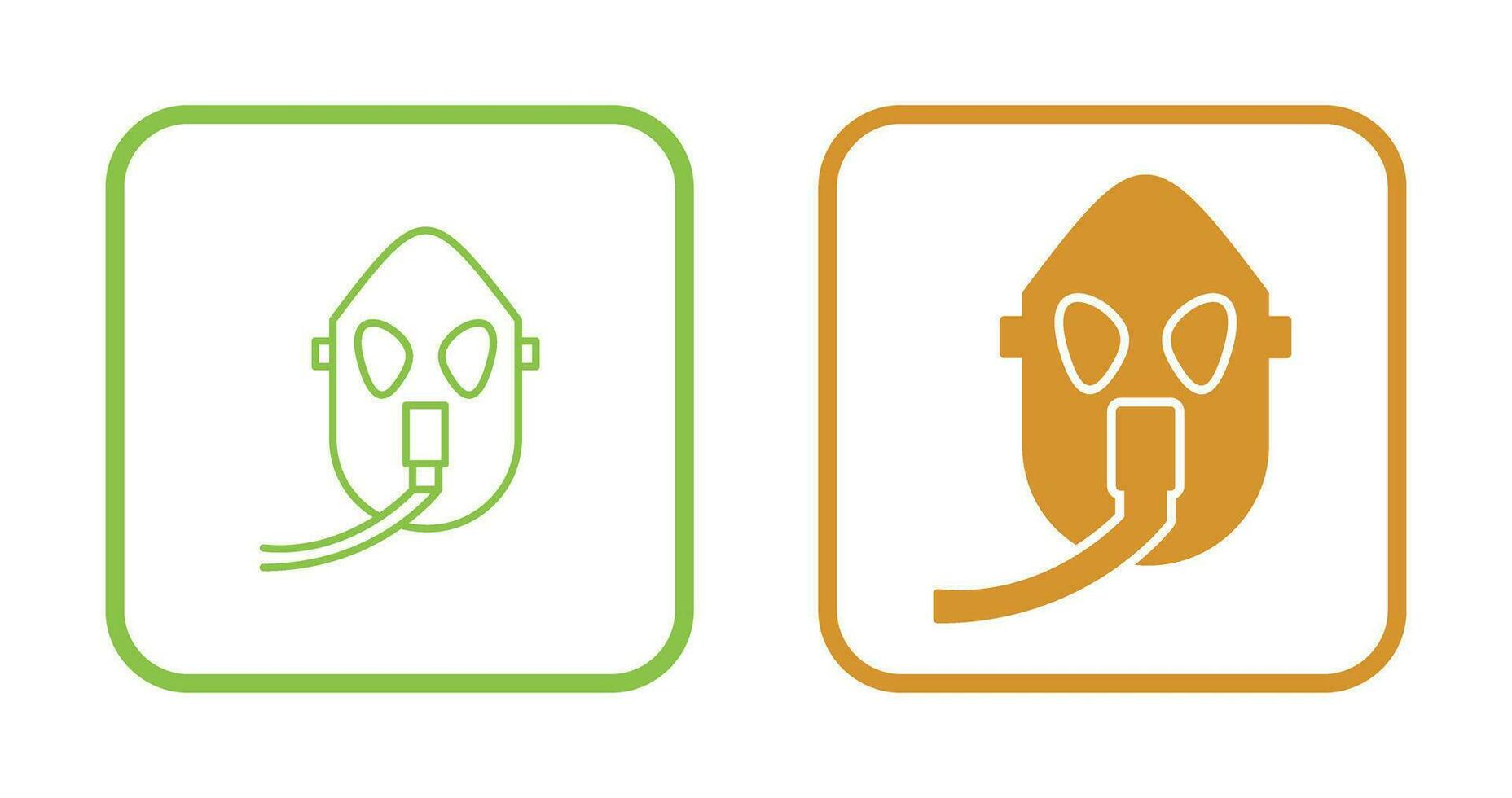 Unique Oxygen Mask Vector Icon