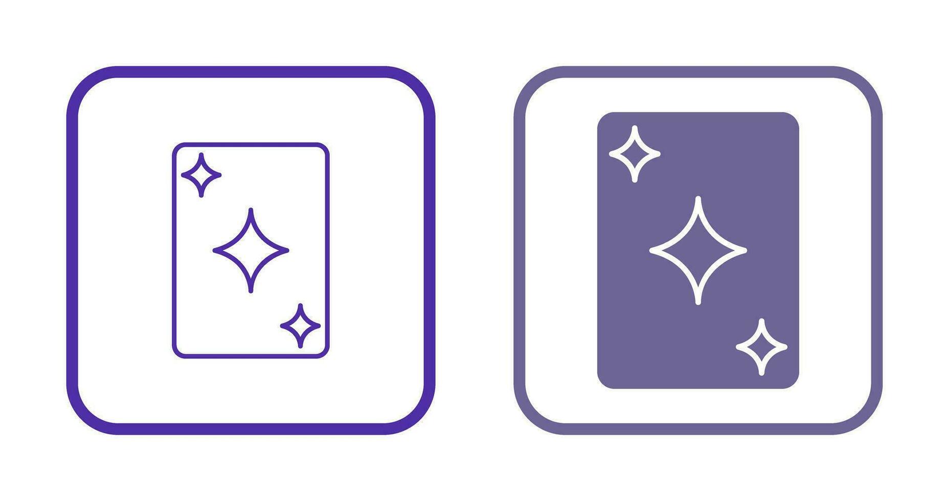 Unique Card Vector Icon
