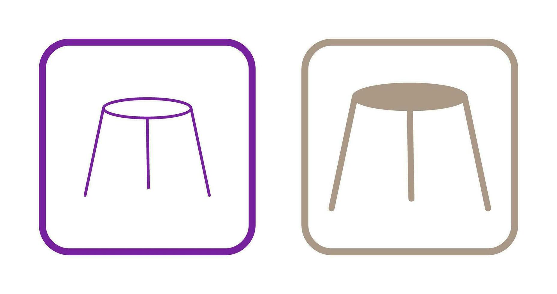 Unique Stool Vector Icon