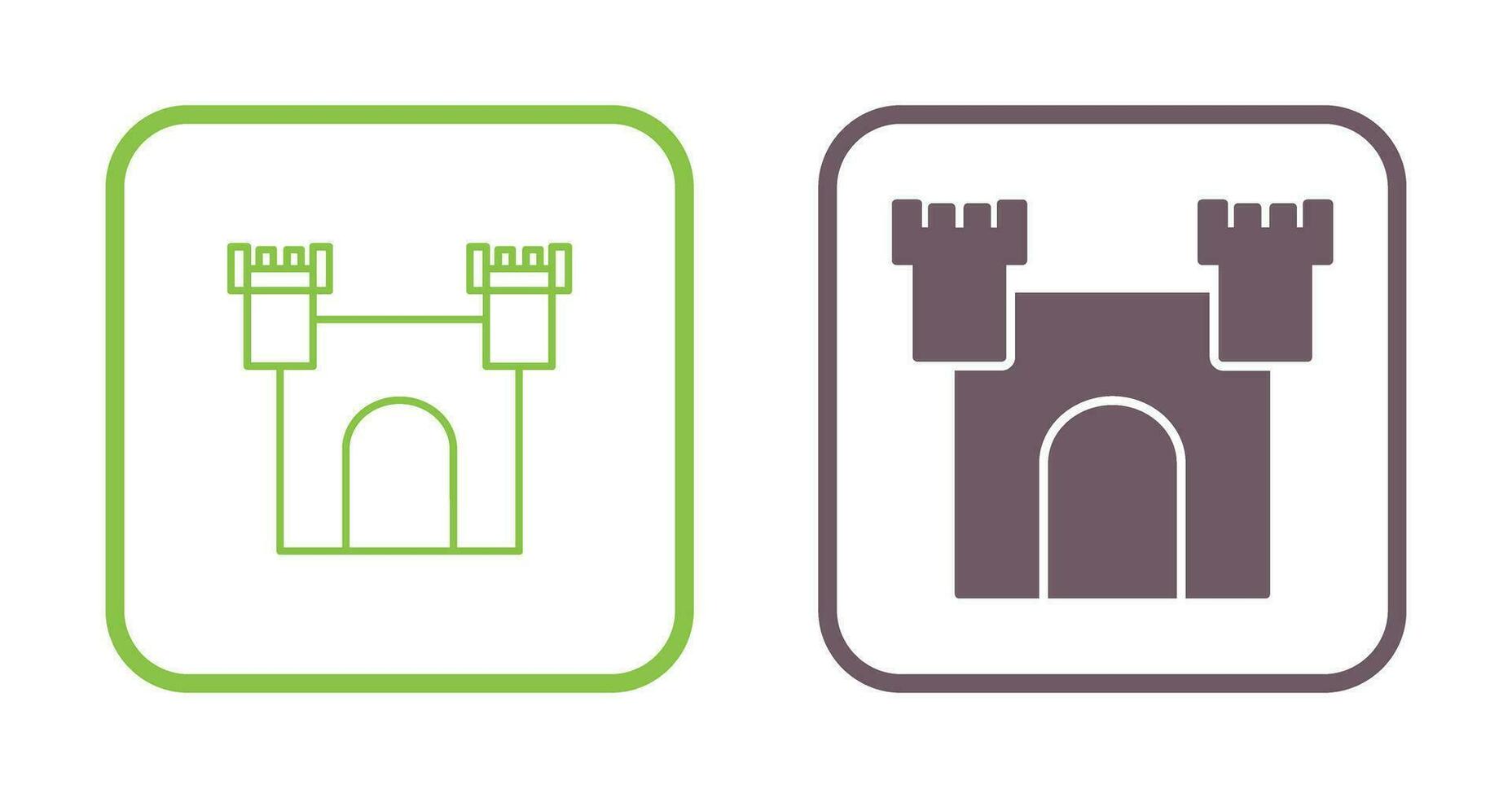 Unique Castle Vector Icon